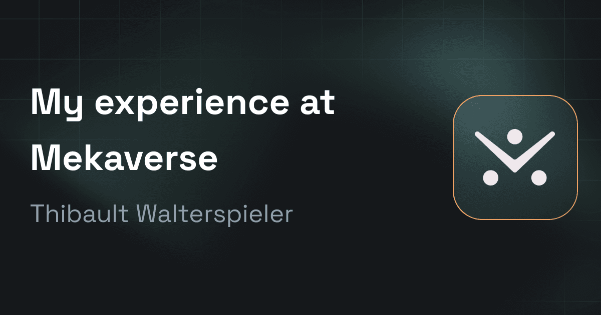 Experiences | Thibault Walterspieler