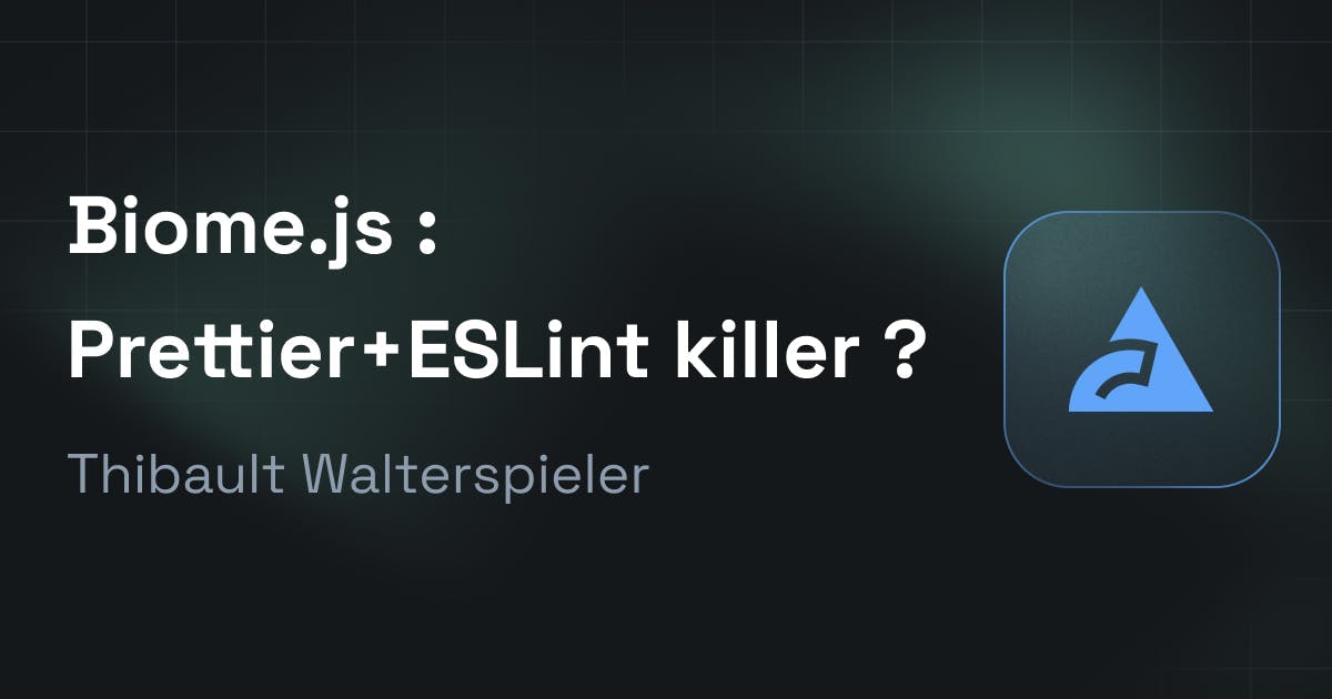 Cover image for Biome.js : Prettier+ESLint killer ?